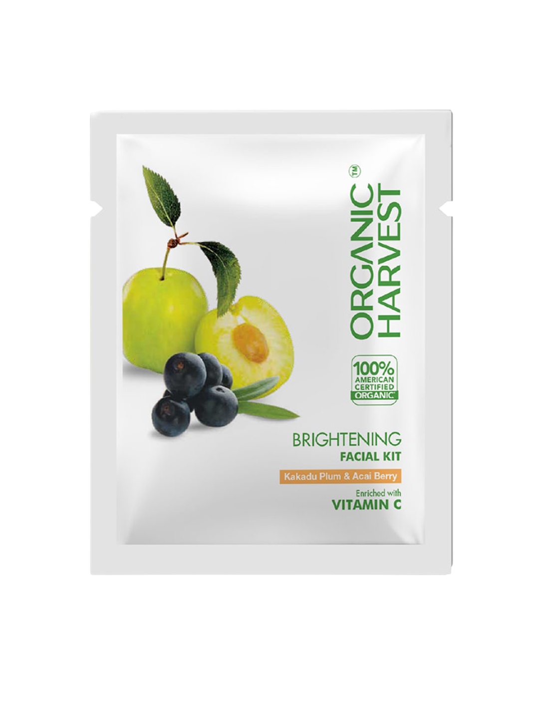 

Organic Harvest Brightening Facial Kit - Kakadu Plum & Acai Berry, White