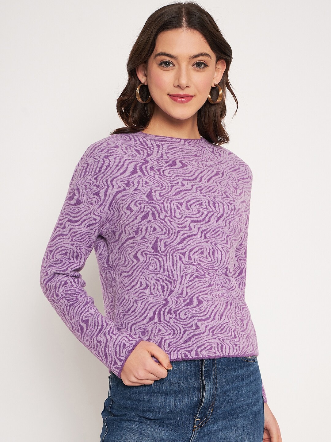

Madame Women Purple Fashion