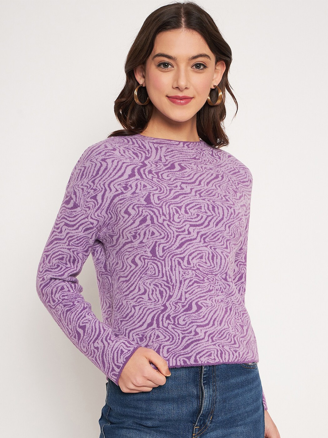 

Madame Women Purple Fashion