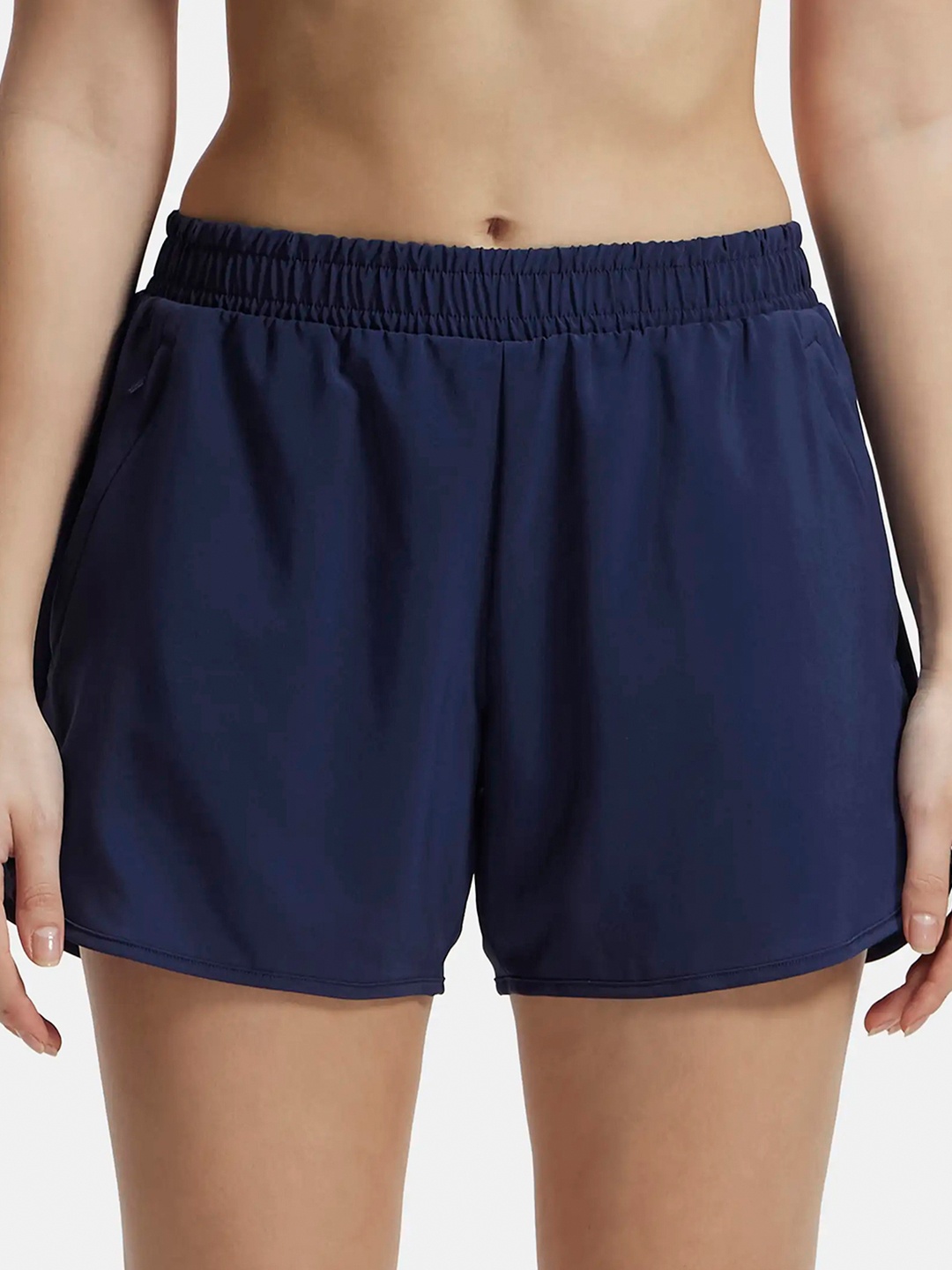 

Jockey Microfiber Stretch Double Layered Woven Regular Fit Shorts-MW72, Blue