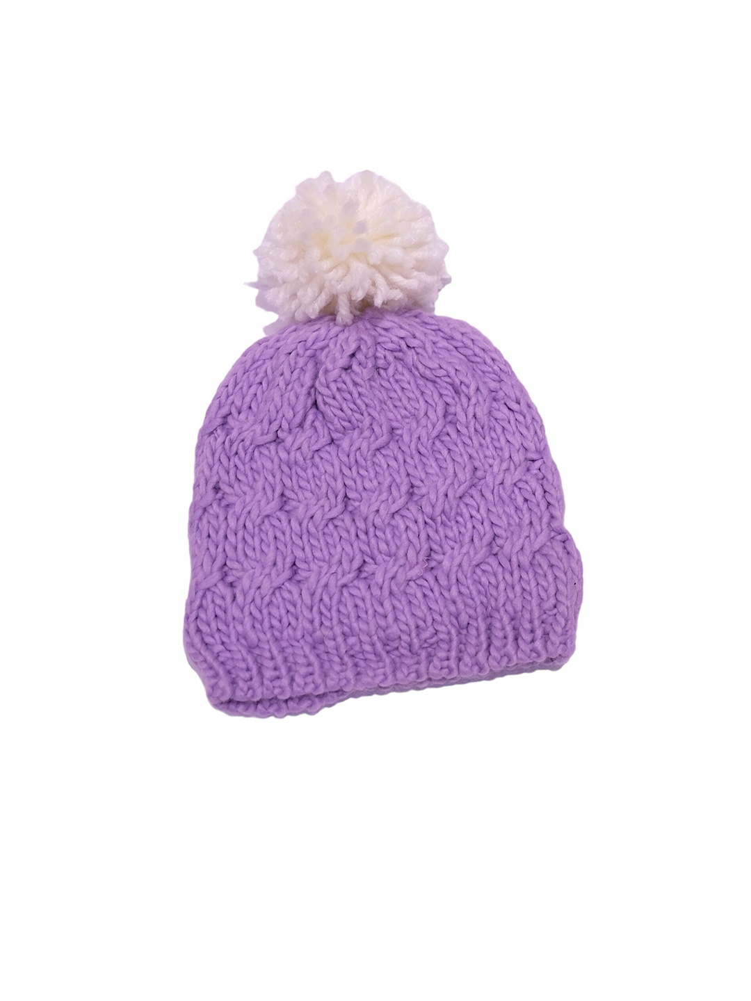 

TIPY TIPY TAP Kids Self Design Woollen Beanie, Lavender