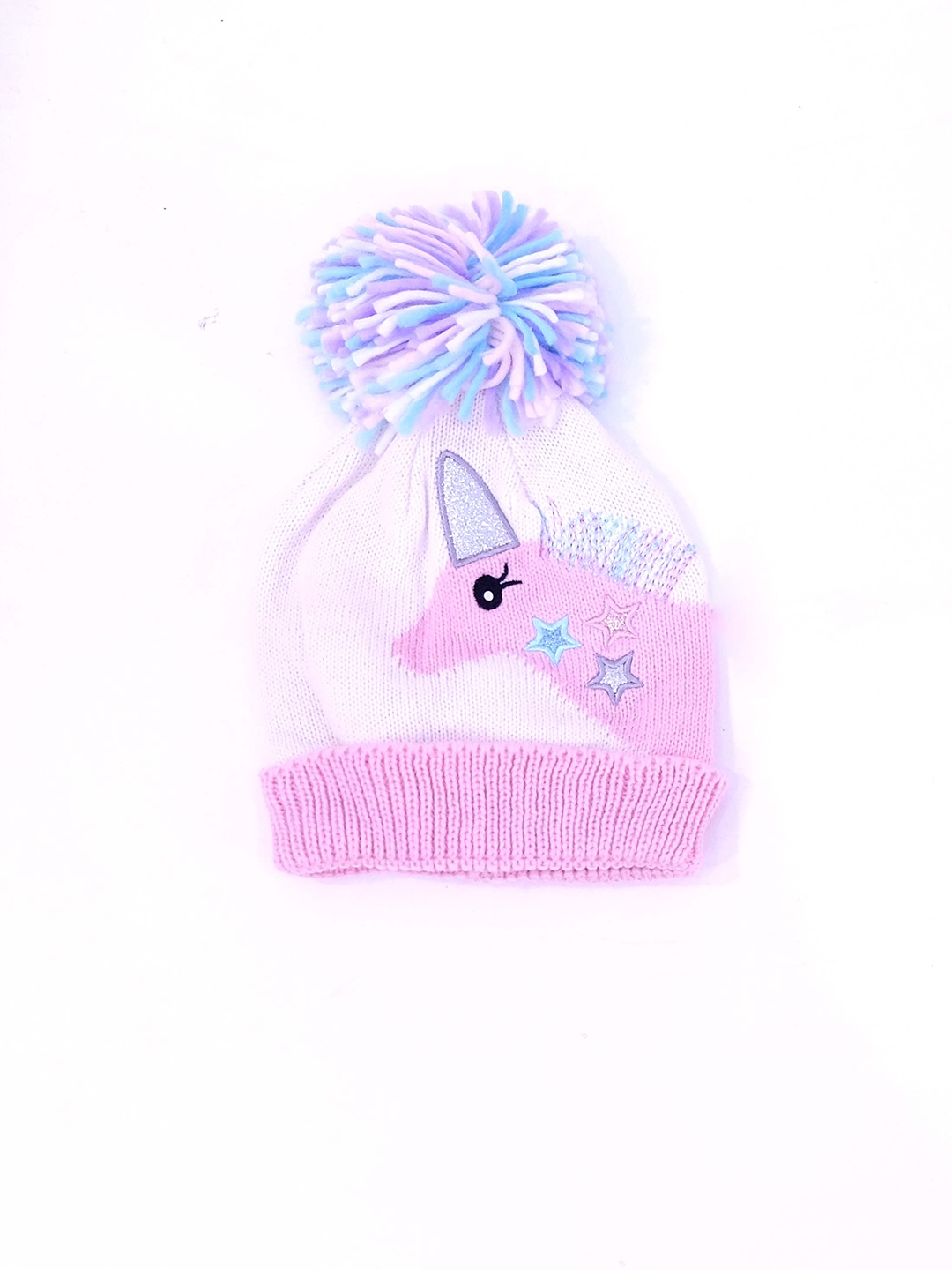 

TIPY TIPY TAP Kids Self Design Woollen Beanie, Pink