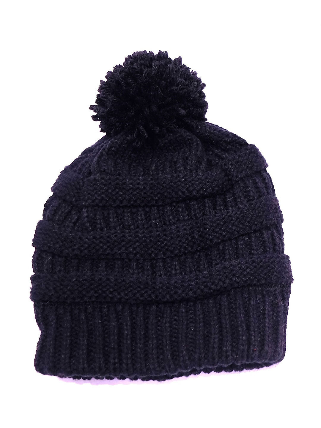 

TIPY TIPY TAP Kids Self Design Beanie Cap, Black