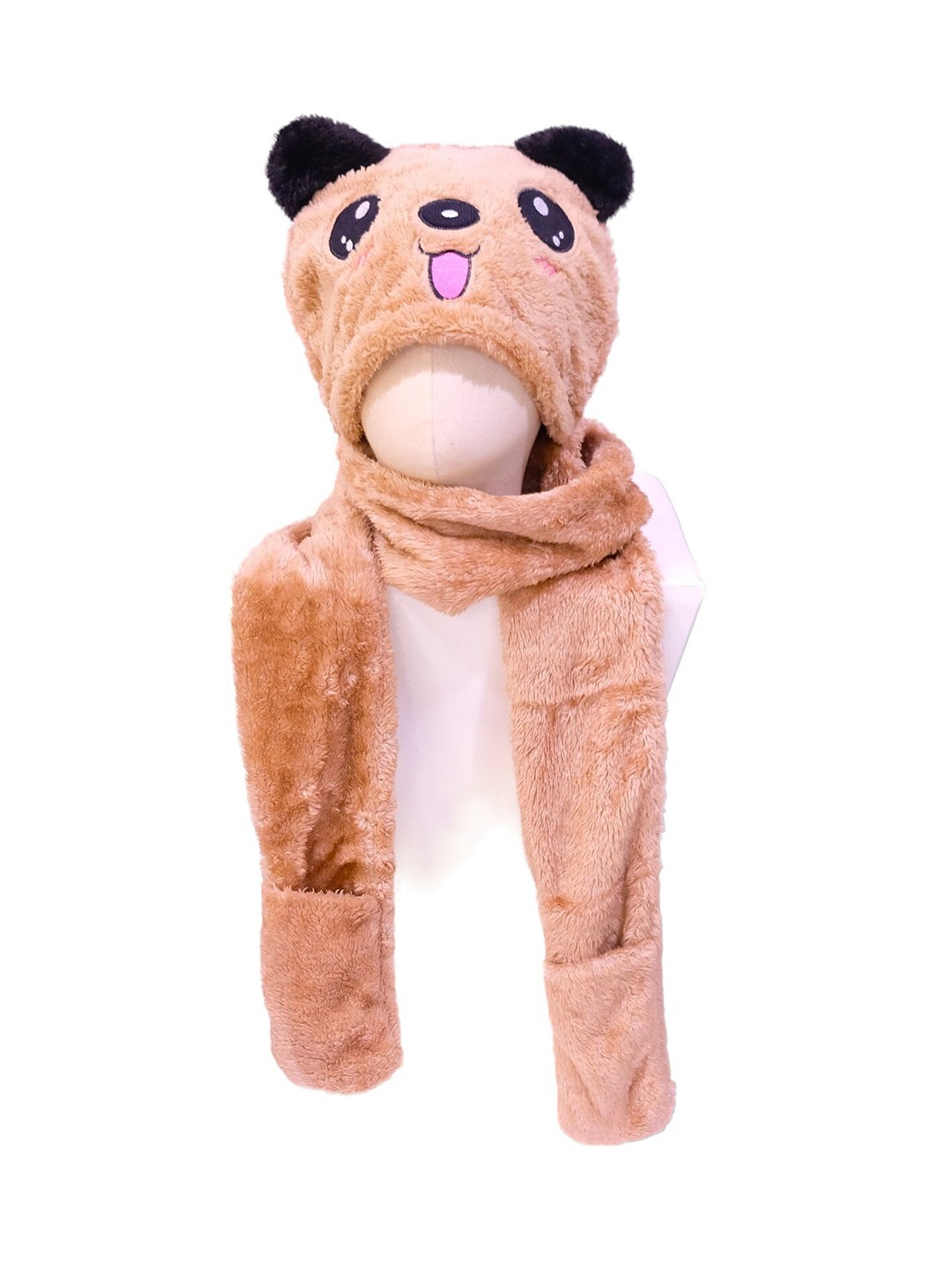 

TIPY TIPY TAP Kids Self Design Woollen Beanie, Brown