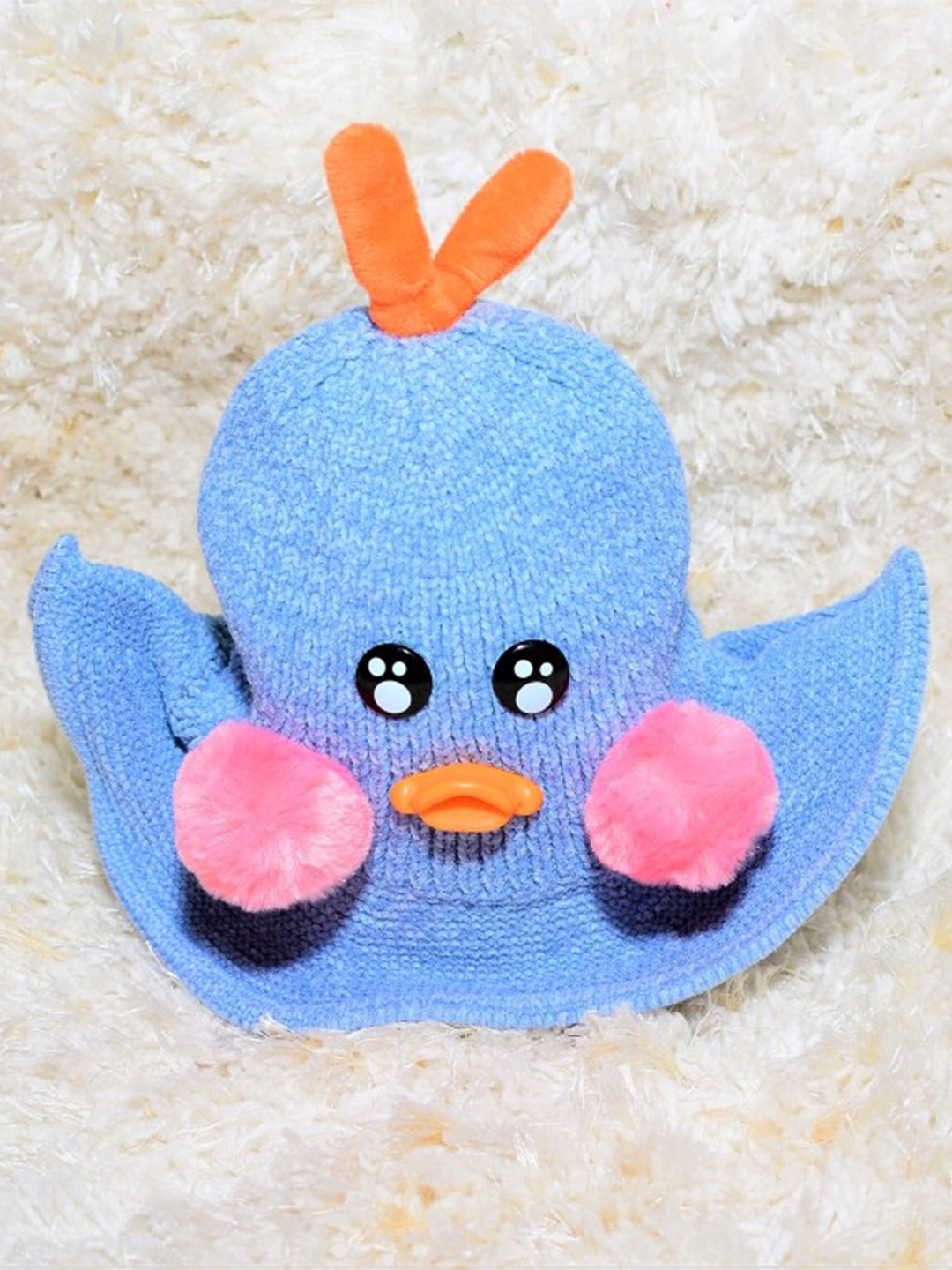 

TIPY TIPY TAP Infants Self Design Acrylic Woollen Duck Hat, Blue