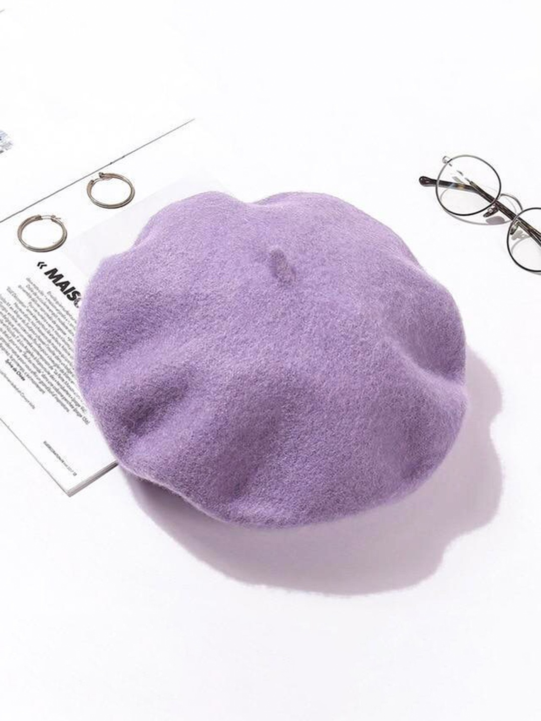 

TIPY TIPY TAP Girls Woollen Beret Hat, Purple