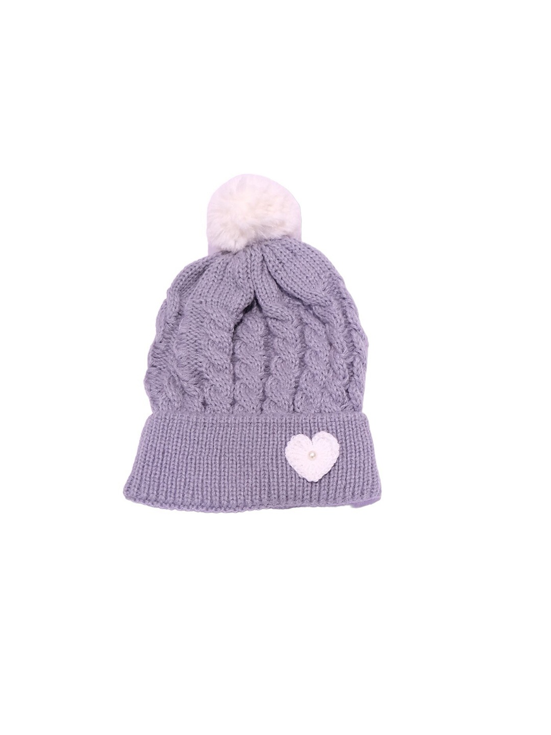 

TIPY TIPY TAP Kids Self Design Beanie Cap, Purple