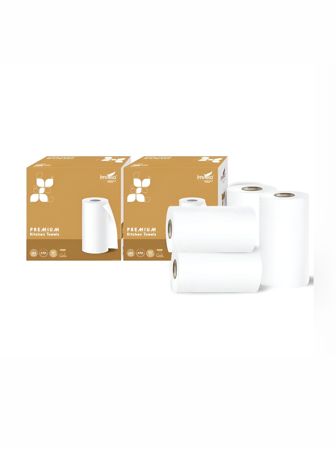 

Imvelo Green your hygiene White 4 Pieces Paper Wrap