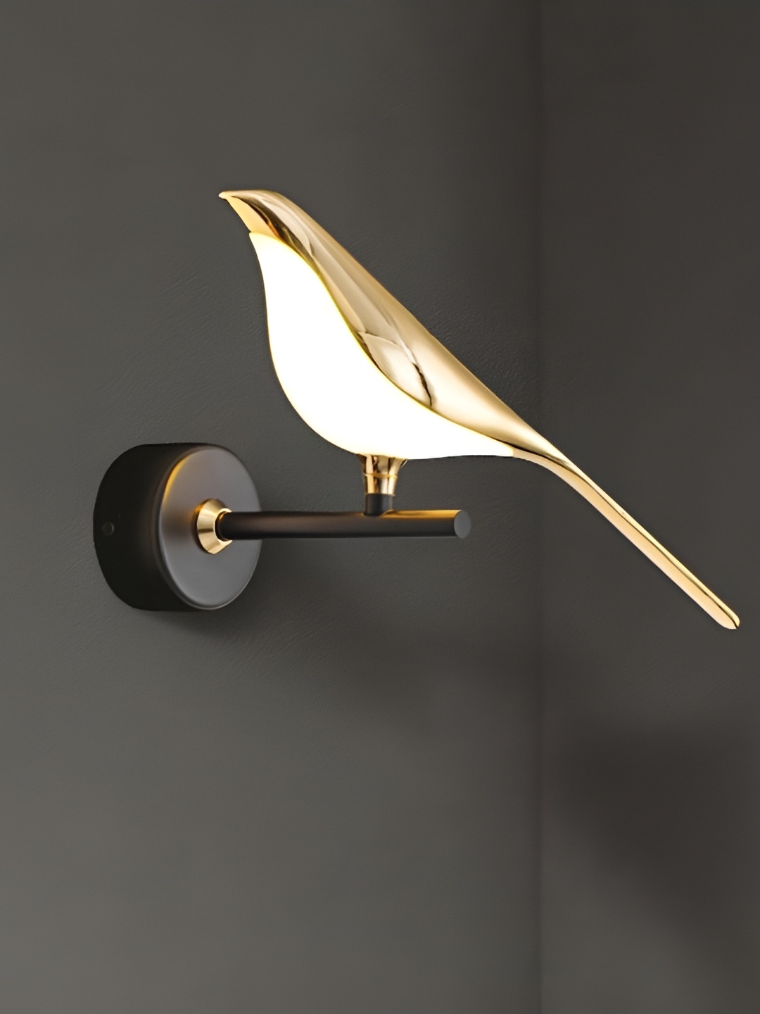 

blissbells Gold Toned Iron Abstract Shaped Wall Lamp