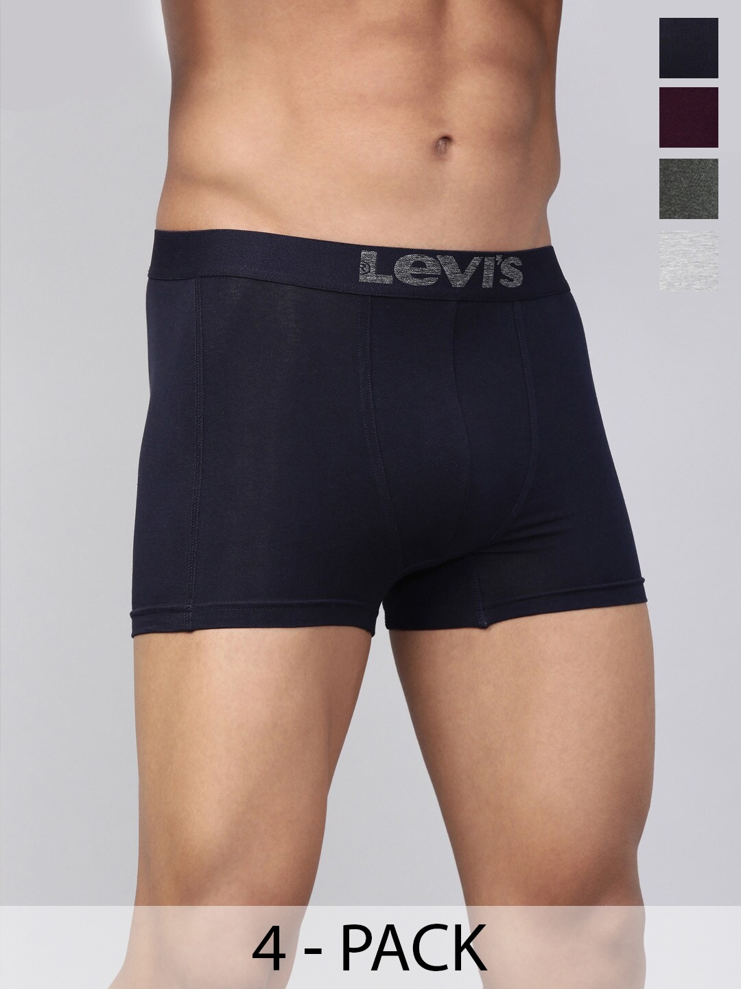 

Levis Pack Of 4 Smartskin Technology Short Trunks, Grey