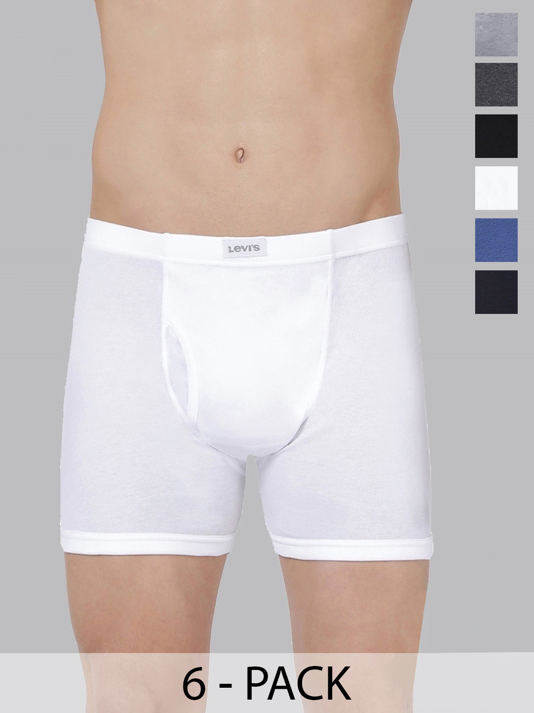 

Levis Pack Of 6 Cotton Short Trunks, Assorted