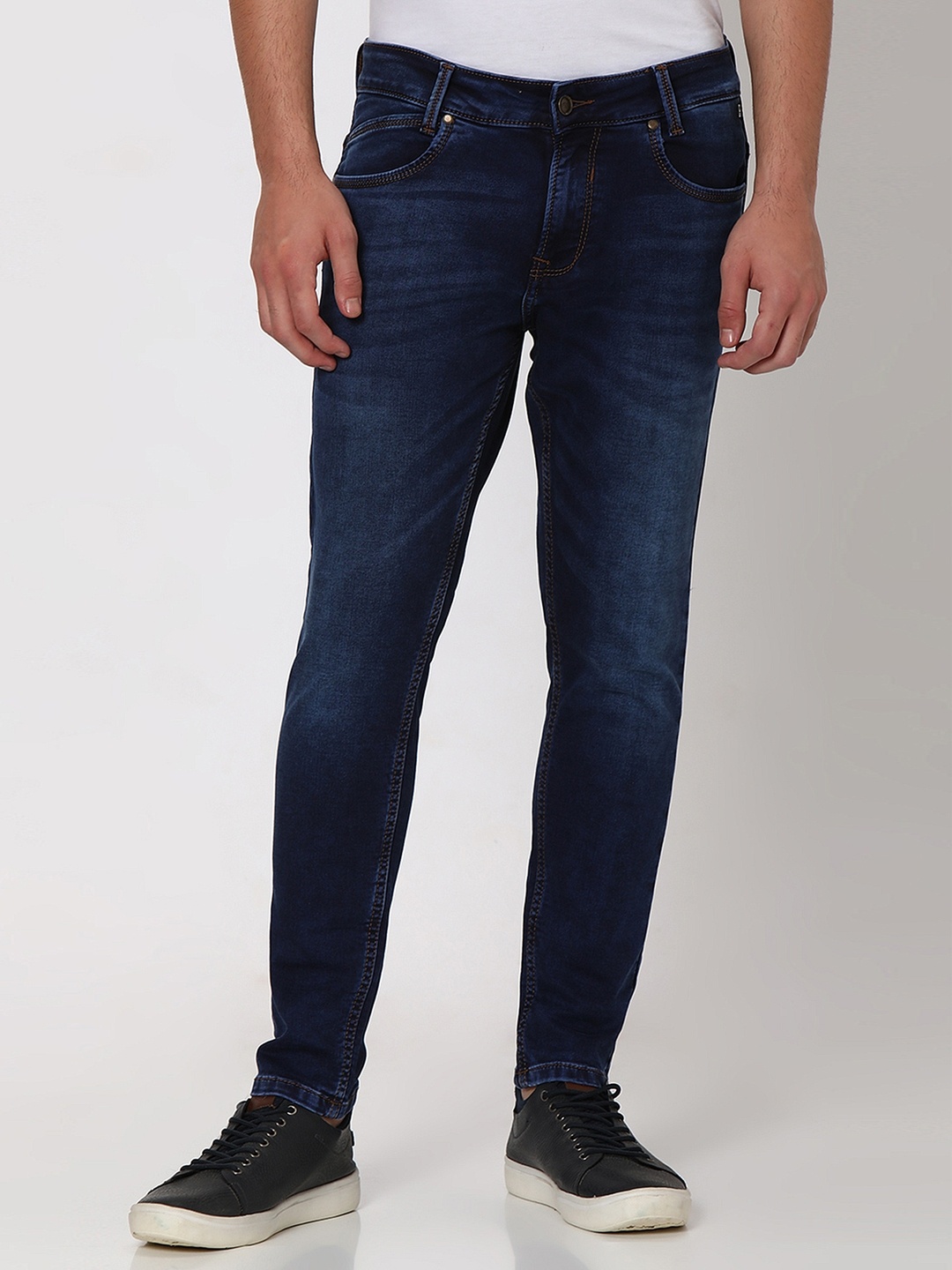 

Mufti Men Skinny Fit Stretchable Jeans, Navy blue