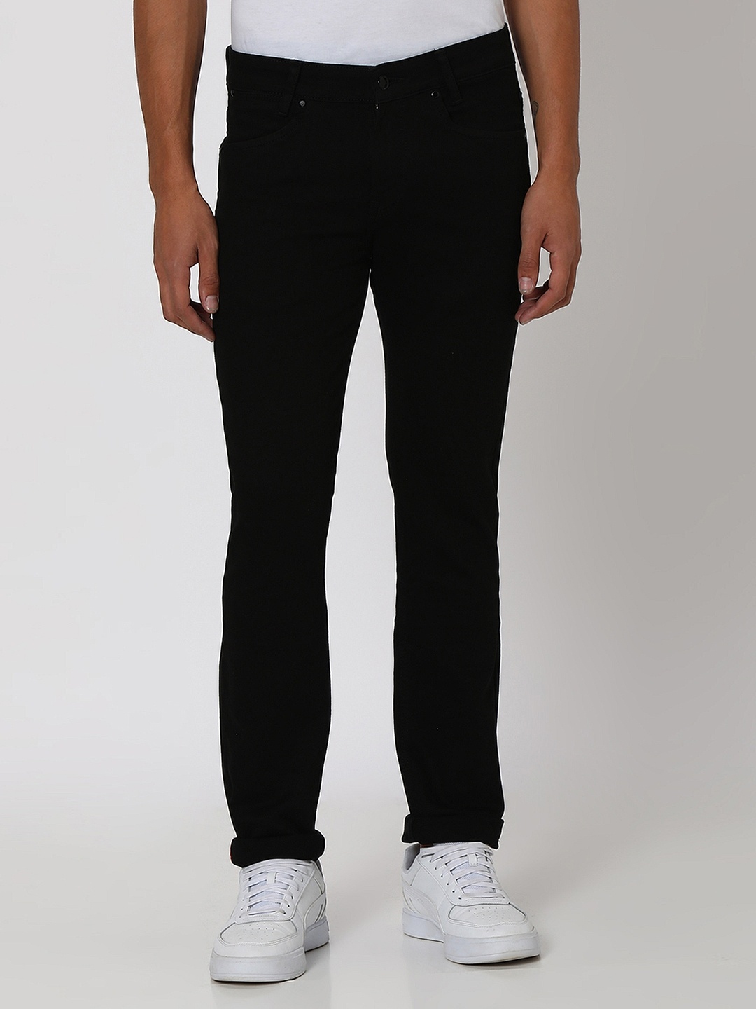 

Mufti Men Slim Fit Stretchable Jeans, Black
