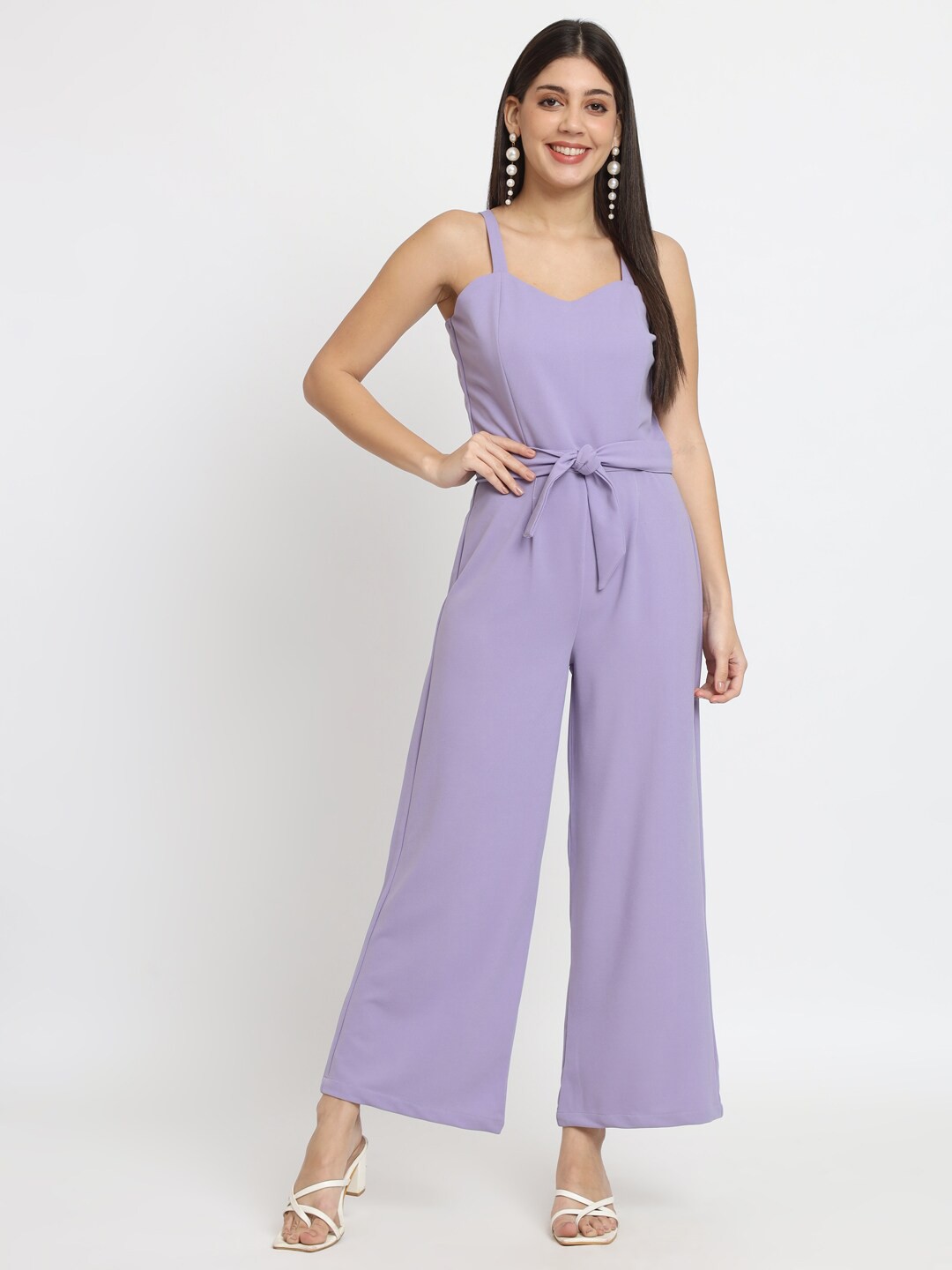 

ISAM Shoulder Straps Basic Jumpsuit, Lavender