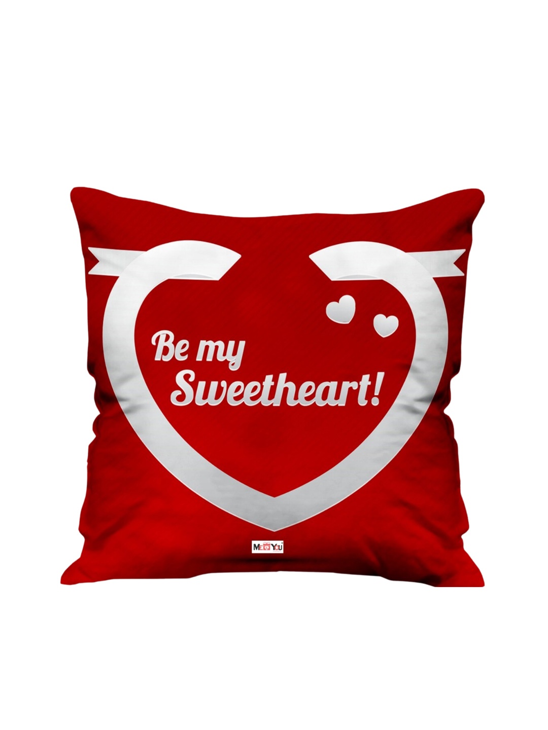 

ME & YOU Red & White Love Printed Ultra Soft Filled Cushion