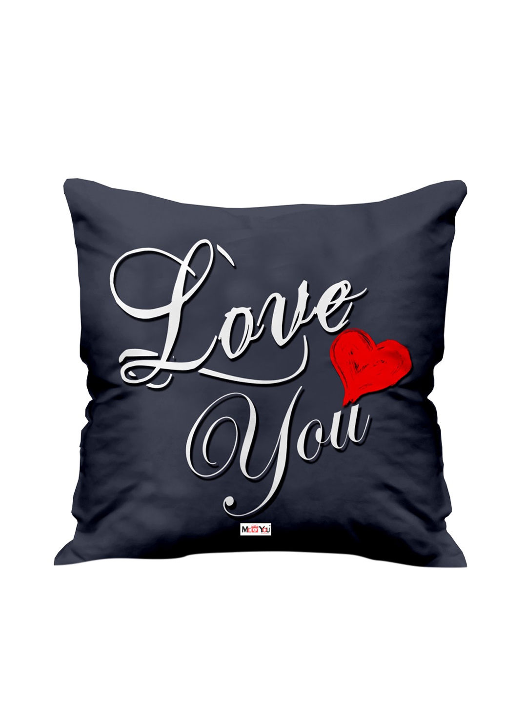 

ME & YOU Black & White Printed Fibre Filled Square Cushion