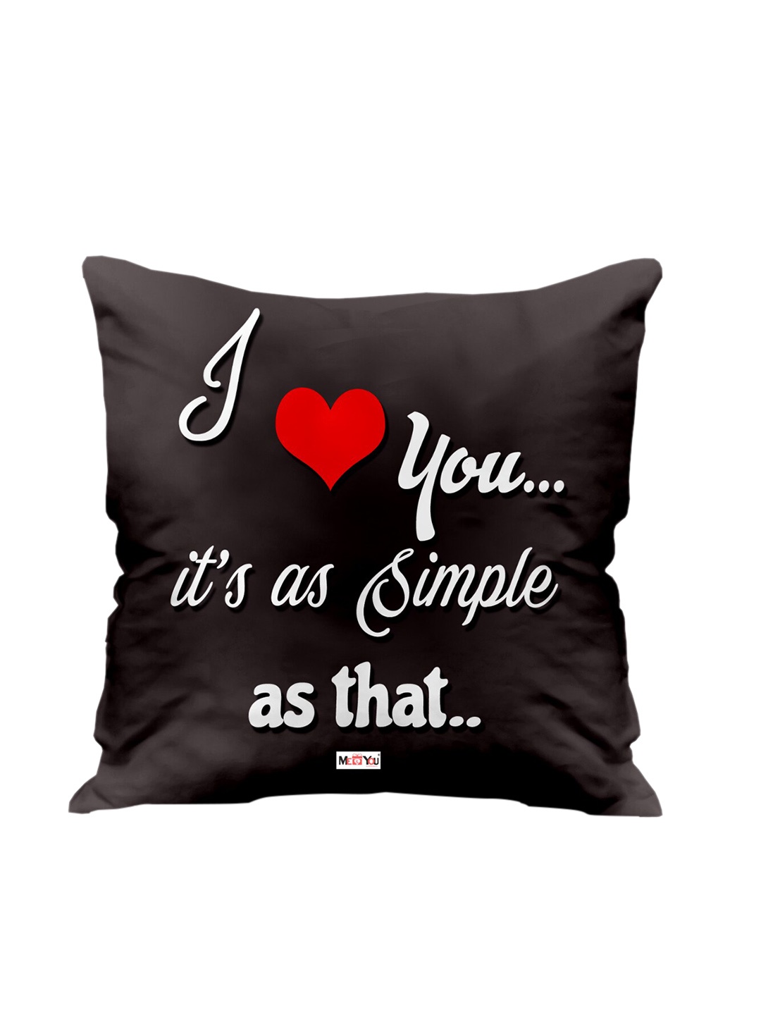 

ME & YOU Black & White Printed Square Pre-Filled Cushion