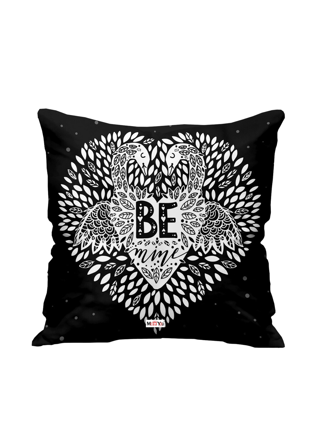 

ME & YOU Black & White Printed Square Pre-Filled Cushion