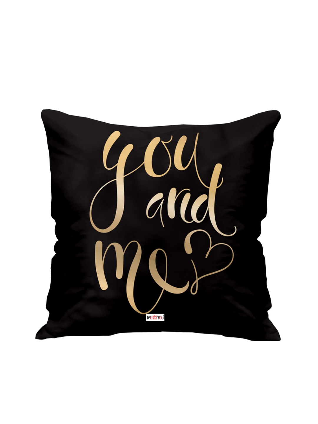 

ME & YOU Black Printed Fibre Filled Cushion