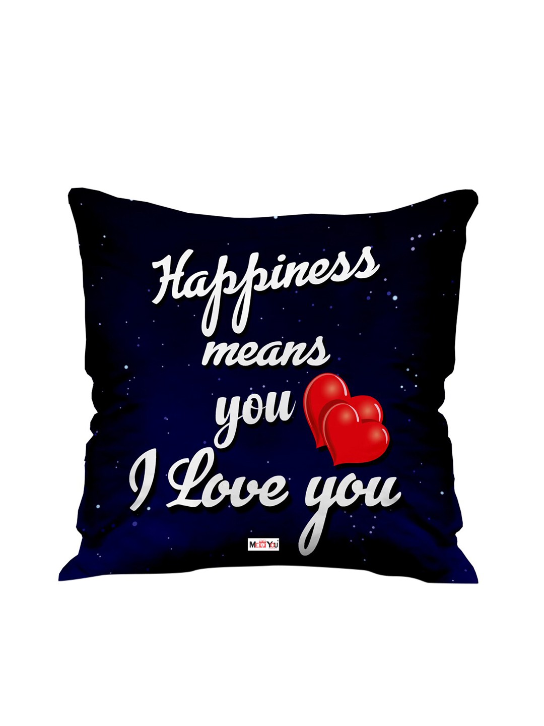 

ME & YOU Black & White Love Printed Fibre Filling Square Cushion