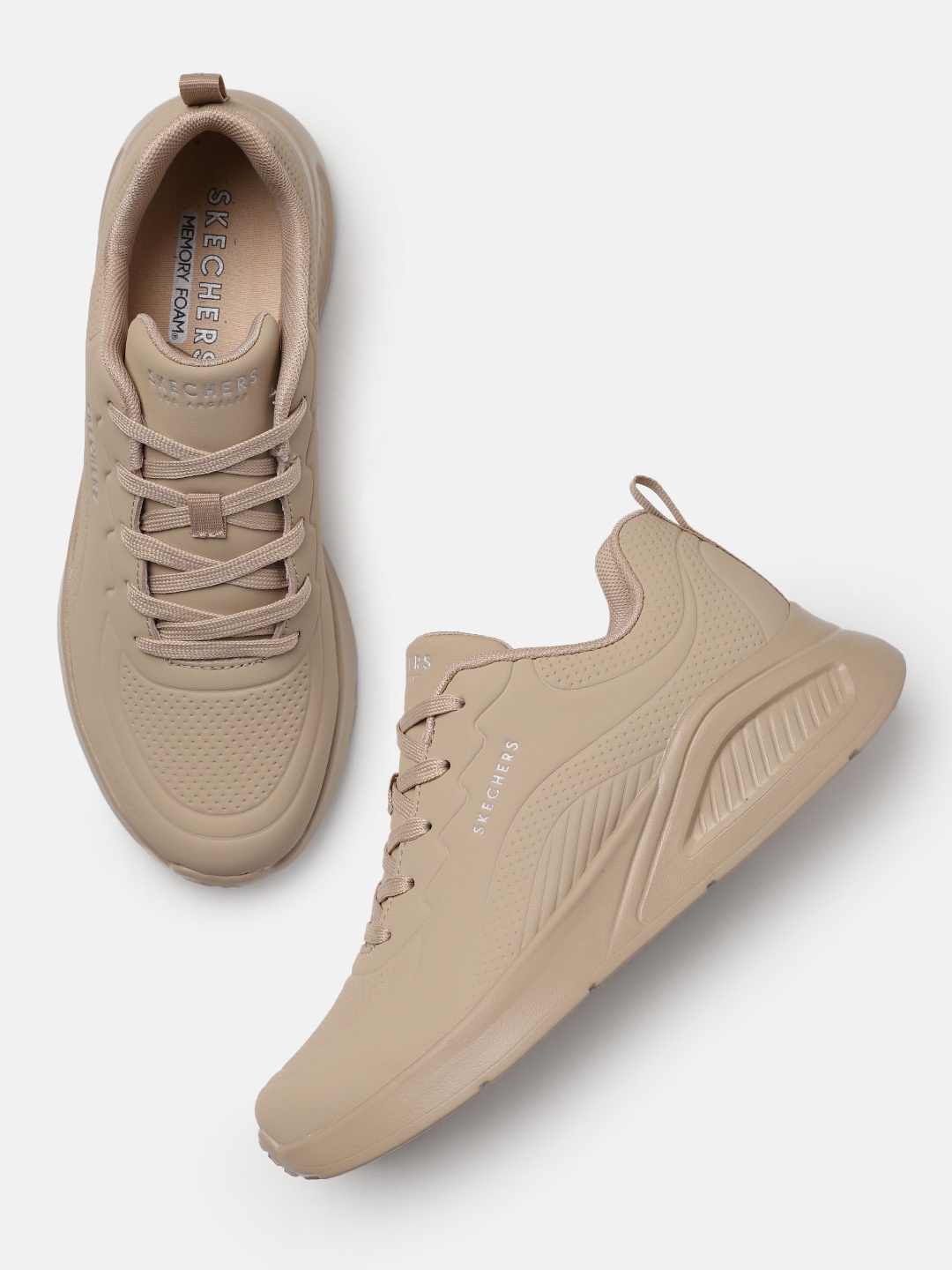 

Skechers Women Uno Lite Lighter One Sneakers, Taupe