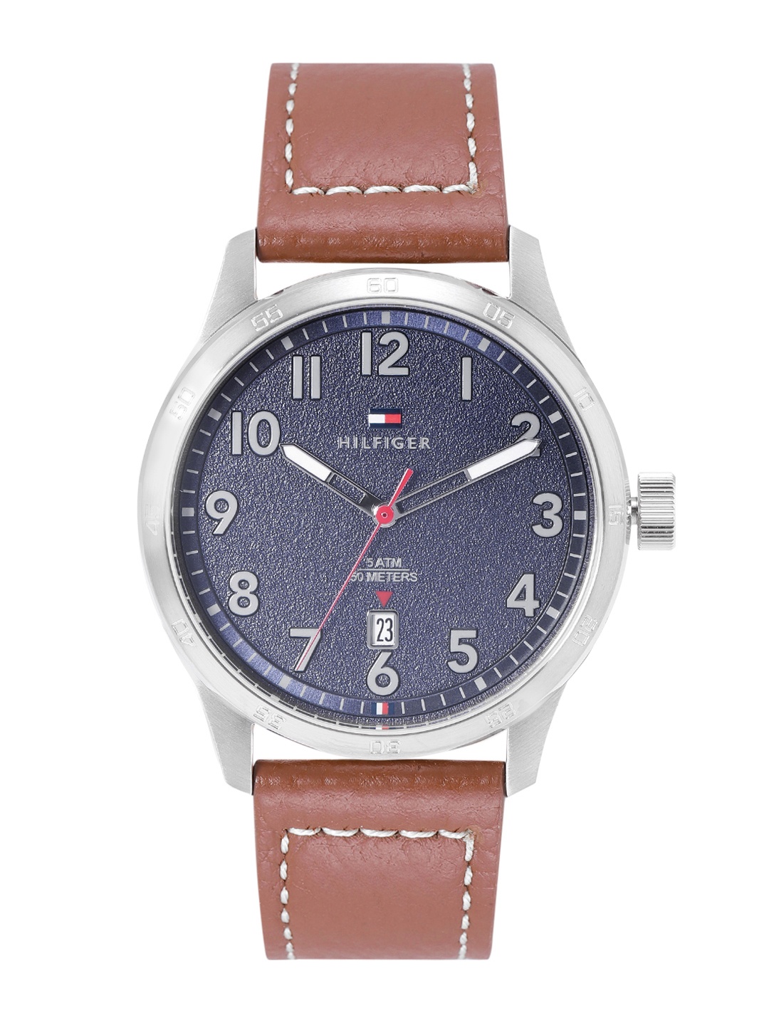 

Tommy Hilfiger Men Leather Analogue Watch TH1710559, Navy blue