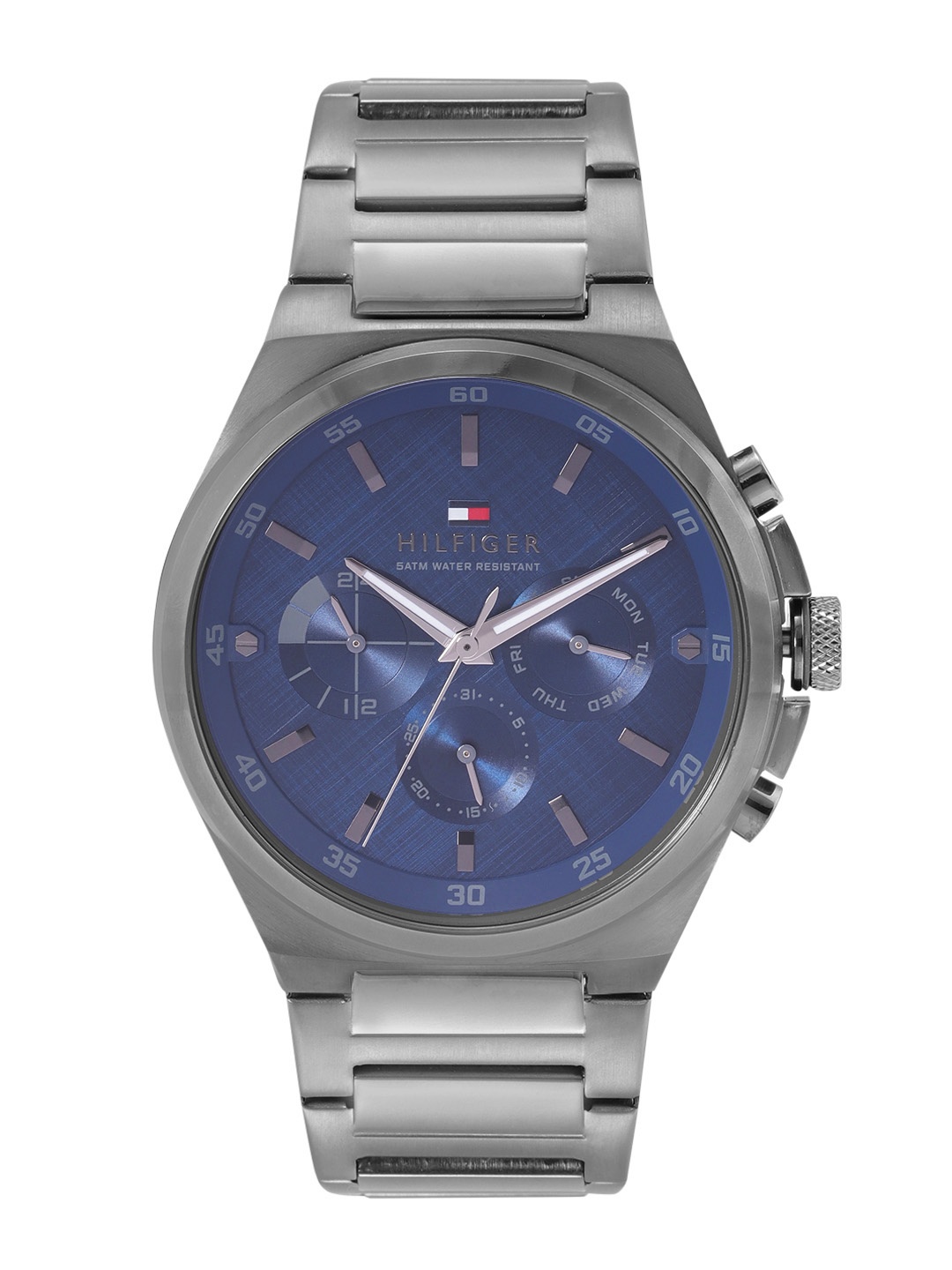 

Tommy Hilfiger Men Stainless Steel Bracelet Style Straps Dexter Analogue Watch- TH1792089, Blue