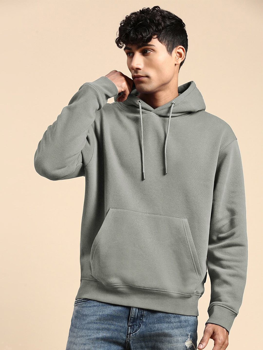 

The Roadster Lifestyle Co. Green Oversized Fit Hooded Sweatshirts