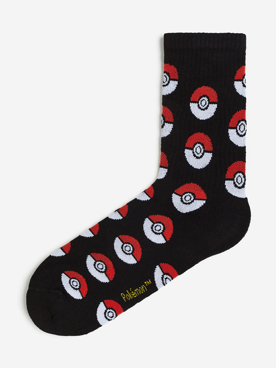

H&M Men Motif-Detail Socks, Black