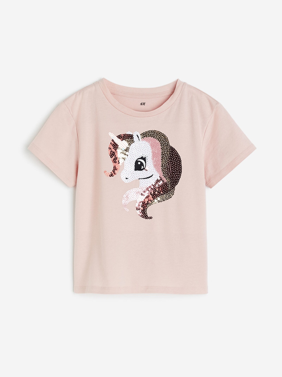 

H&M Girls Motif-Detail T-shirt, Pink