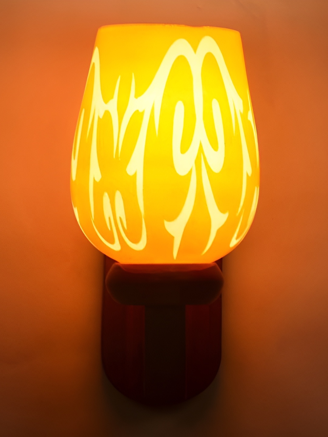 

Afast Orange & Brown Glass Wall Lamp