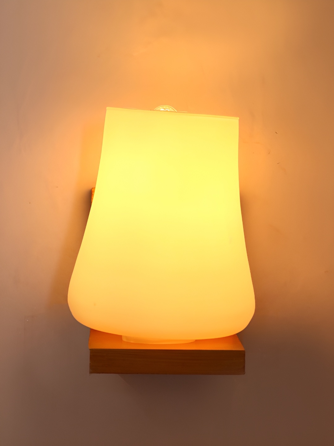 

Afast White Textured Glass Cylindrical Wall Lamp