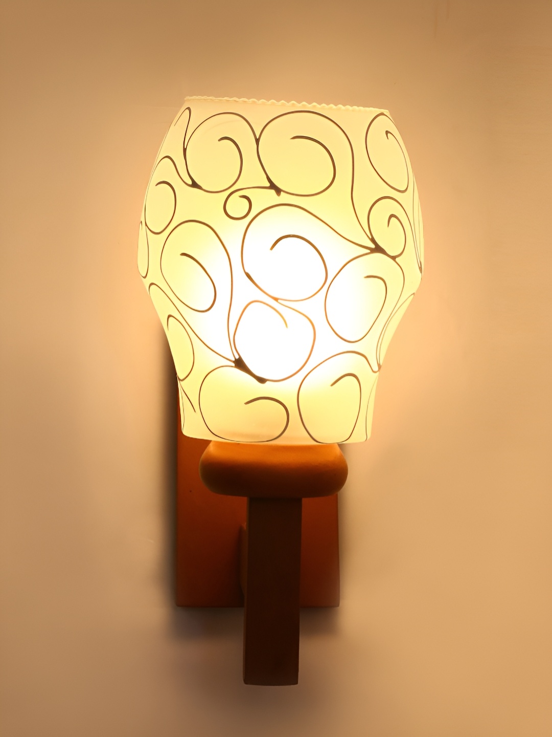 

Afast White Textured Glass Cylindrical Wall Lamp