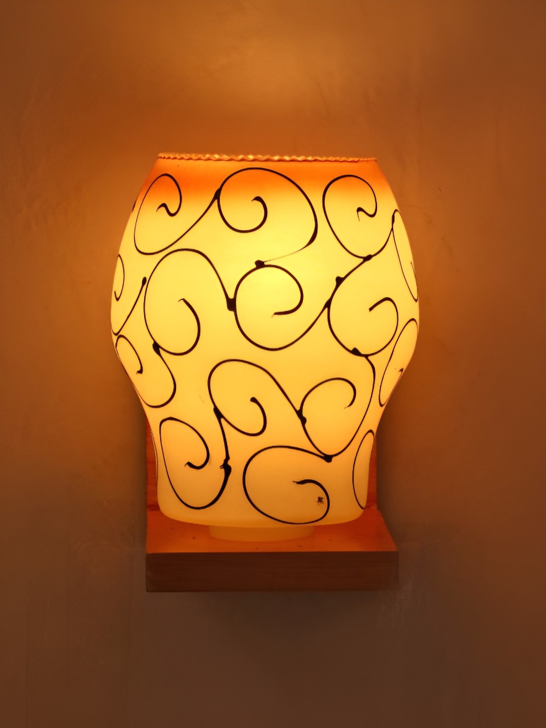 

Afast White Textured Glass Cylindrical Wall Lamp