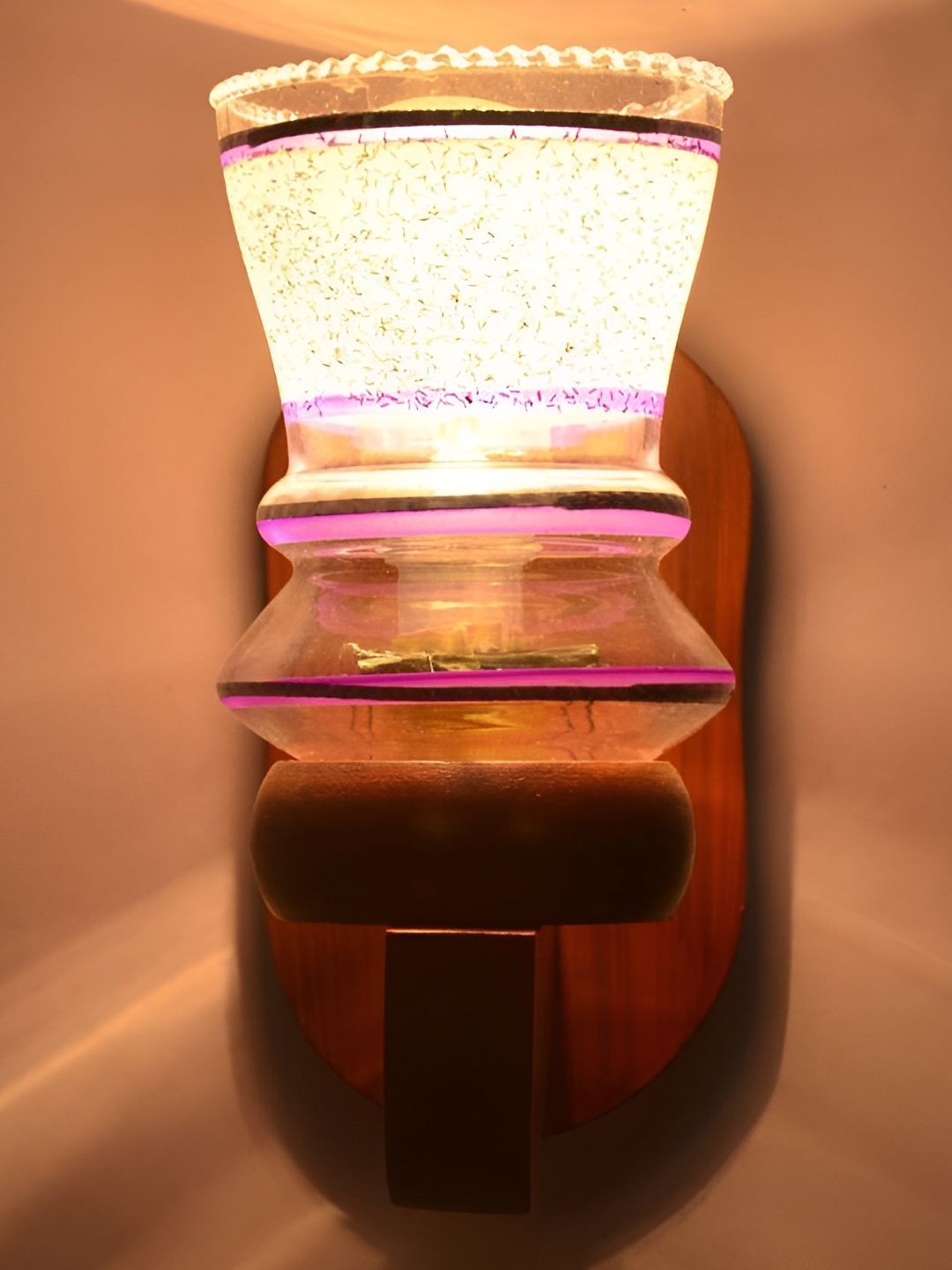 

Afast Transparent Textured Glass Cylindrical Wall Lamp