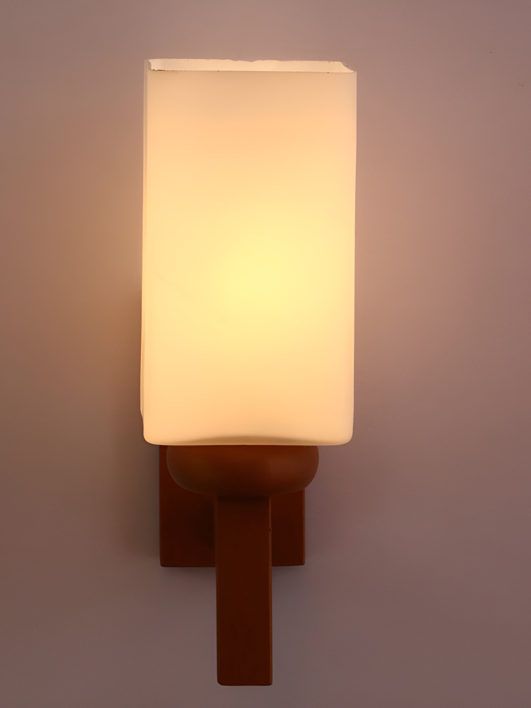 

Afast Yellow & Brown Contemporary Glass Wall Lamp