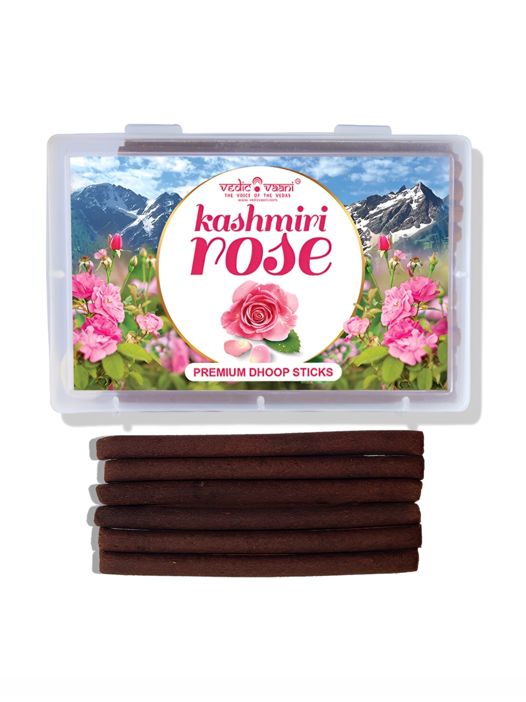 

VEDIC VAANI Brown Kashmiri Rose Dhoop Sticks