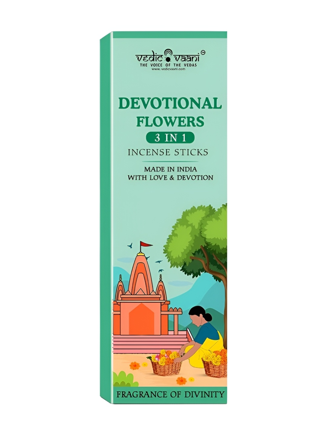 

VEDIC VAANI Brown Devotional Flower Incense Sticks