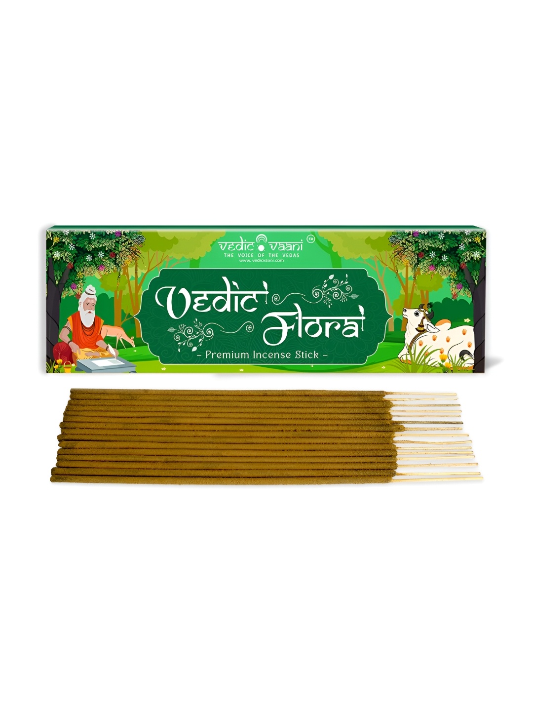 

VEDIC VAANI Brown Flora Incense Sticks