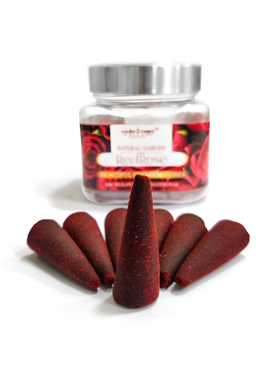 

VEDIC VAANI Maroon Natural Garden Rose Beautiful Premium Dhoop Cones