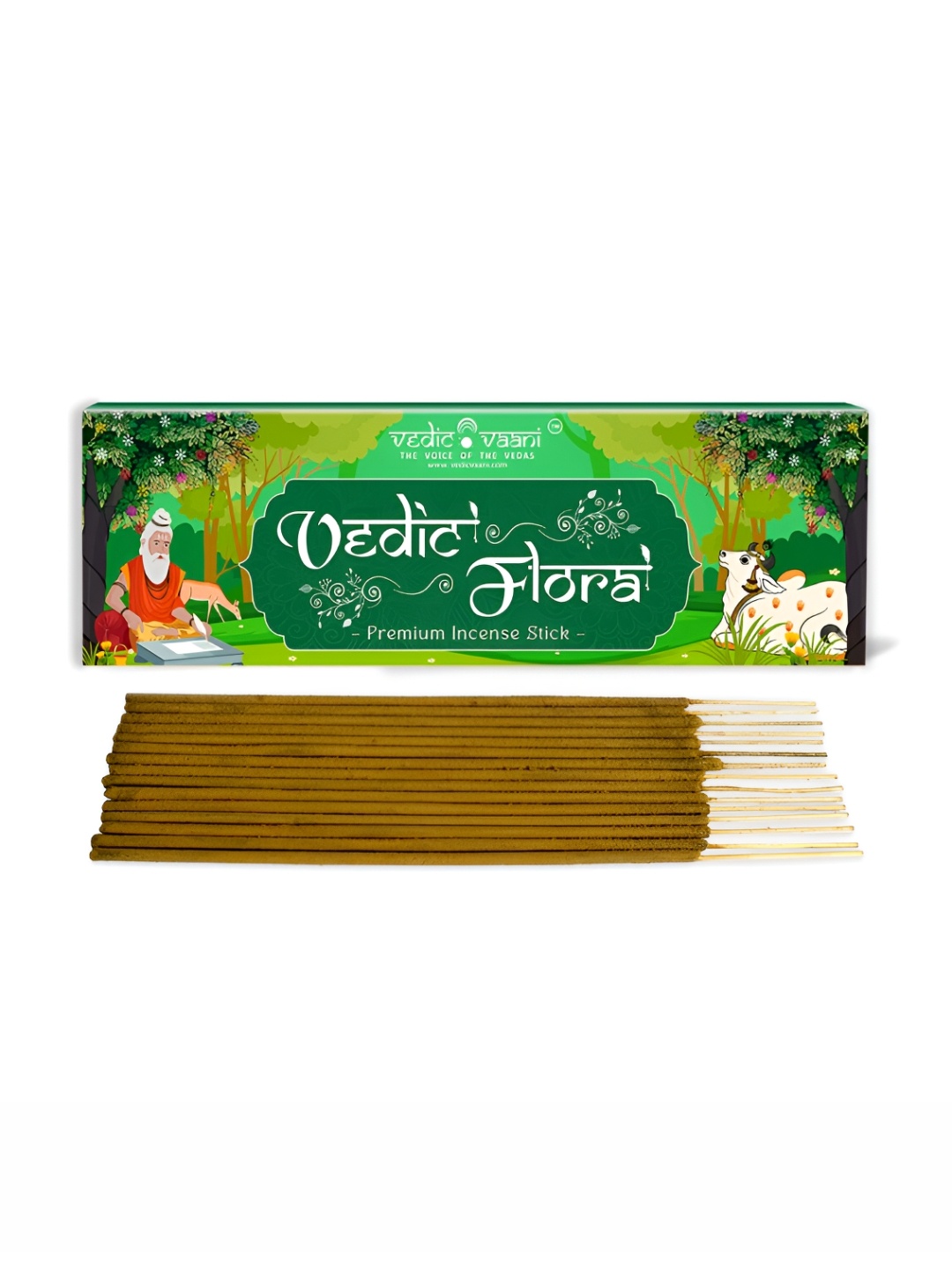 

VEDIC VAANI Brown Flora Incense Sticks