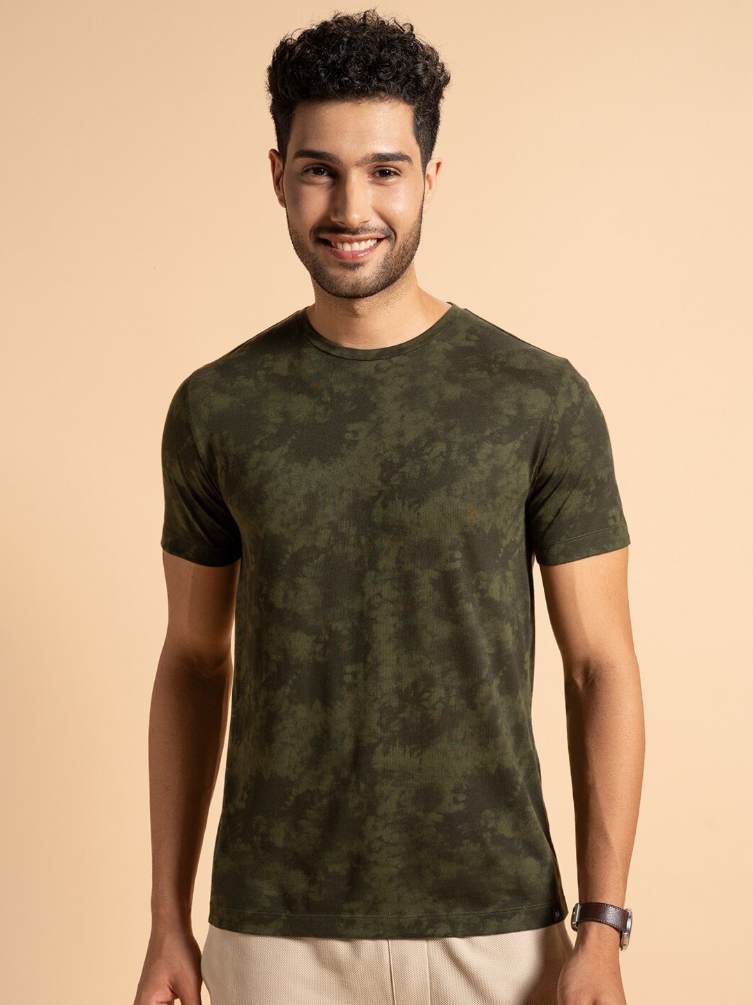 

DAMENSCH Breeze Ultra Light Tie & Dye Vortex Blend T-Shirt, Green