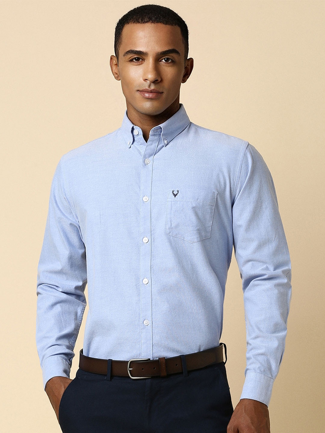 

Allen Solly Men Blue Slim Fit Formal Shirt