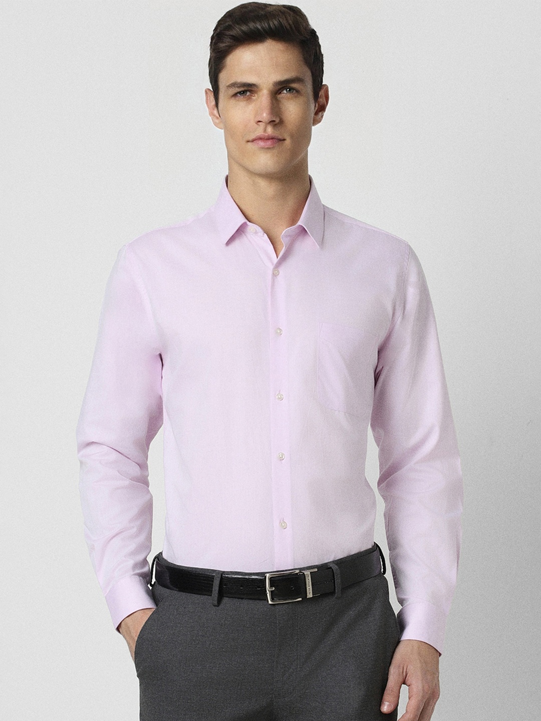 

Peter England Men Purple Formal Shirt