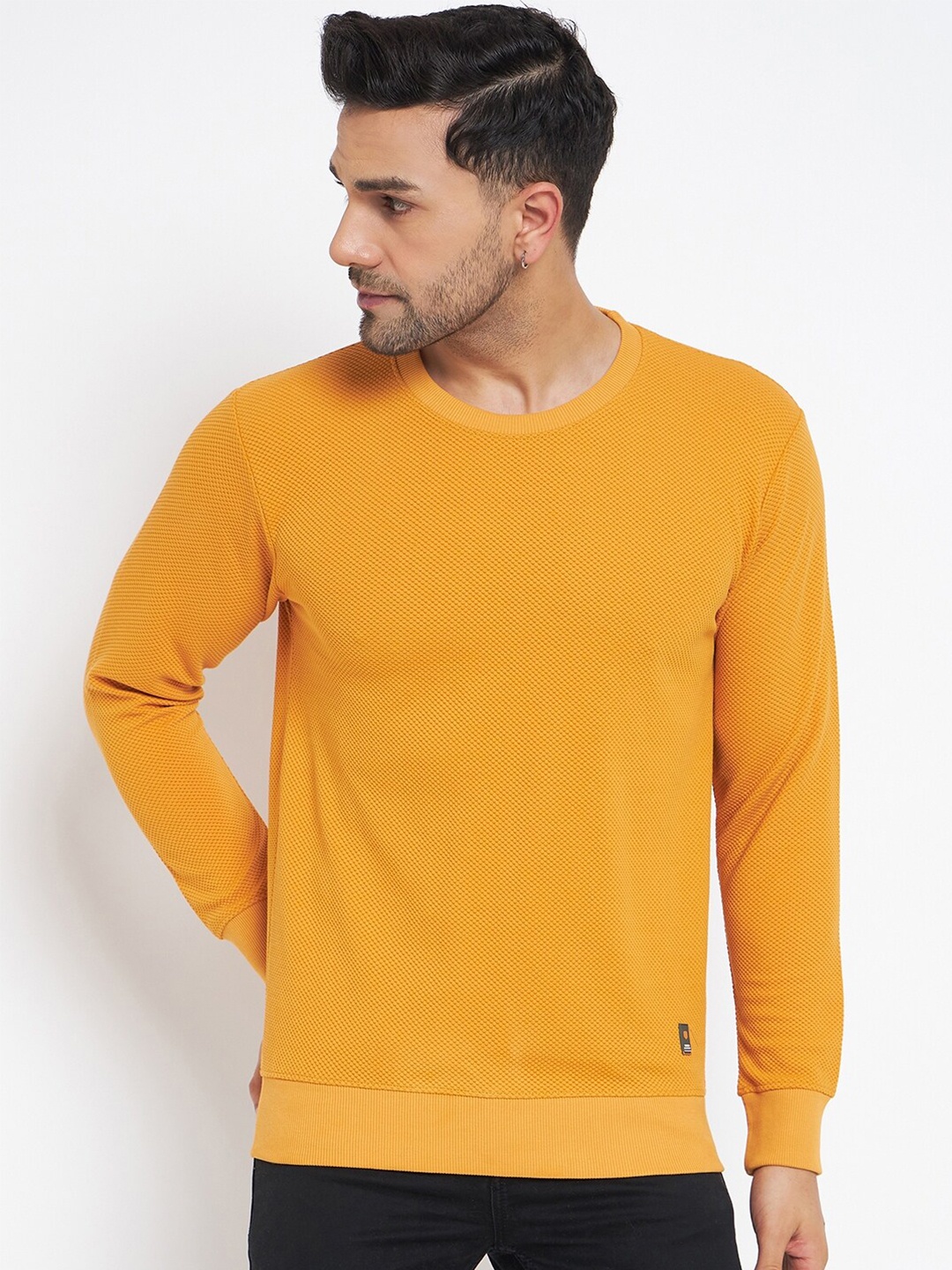 

Duke Round Neck Fleece Pullover, Yellow