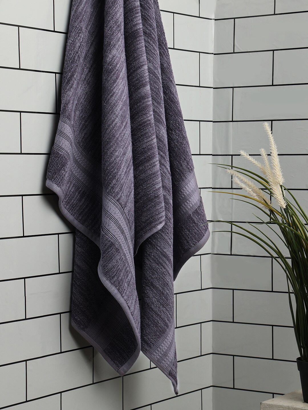 

SPACES Grey 2 Piece Cotton 500 GSM Towel