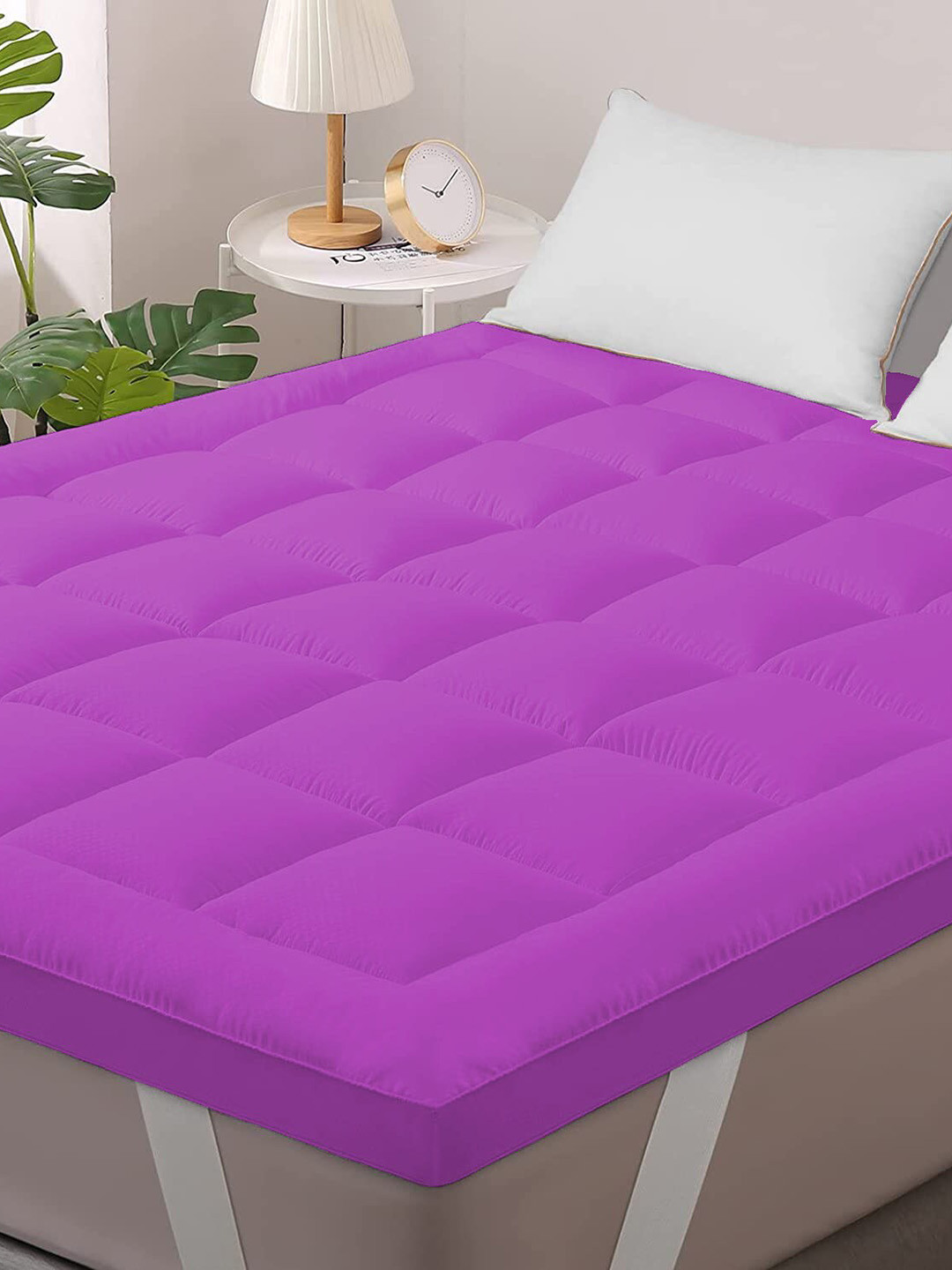 

Jaipur Linen Purple Quilted Breathable Mattress Protector