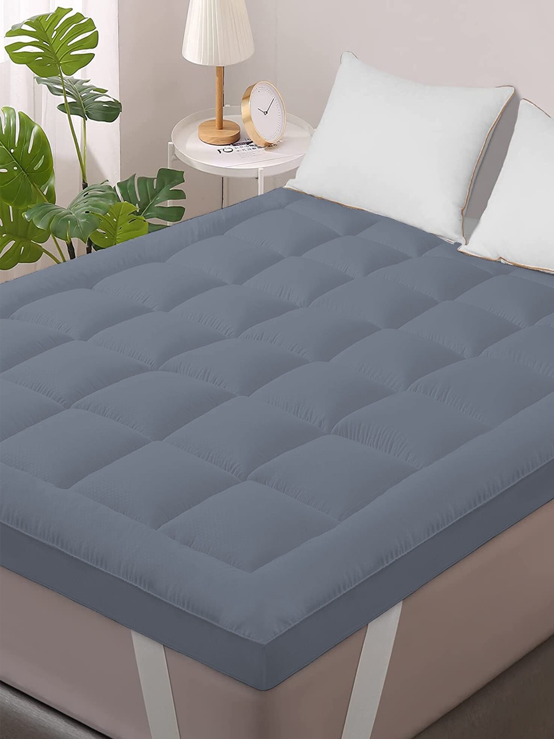 

Jaipur Linen Grey Quilted Breathable Mattress Protector