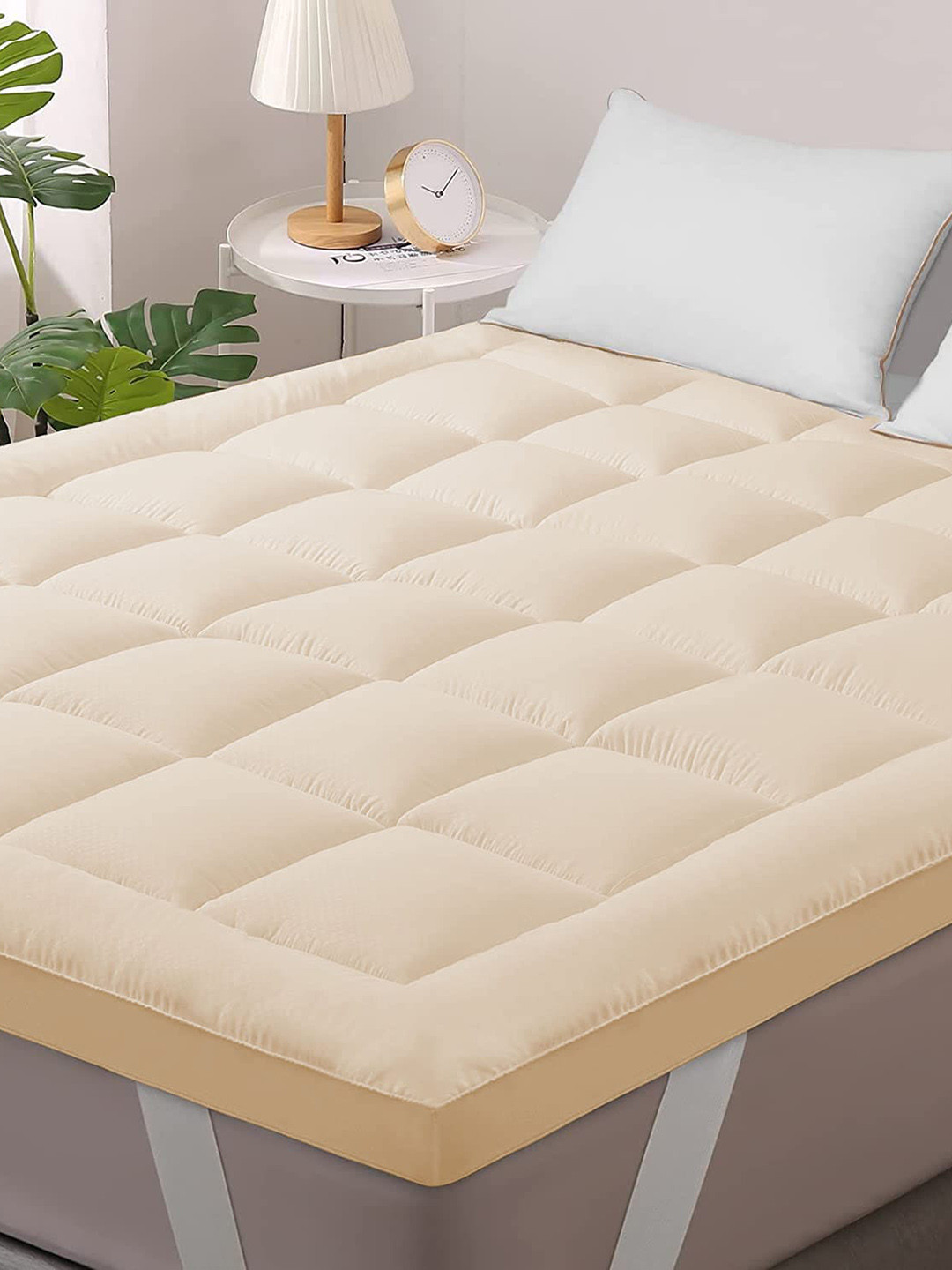 

Jaipur Linen Beige Quilted Breathable Mattress Protector