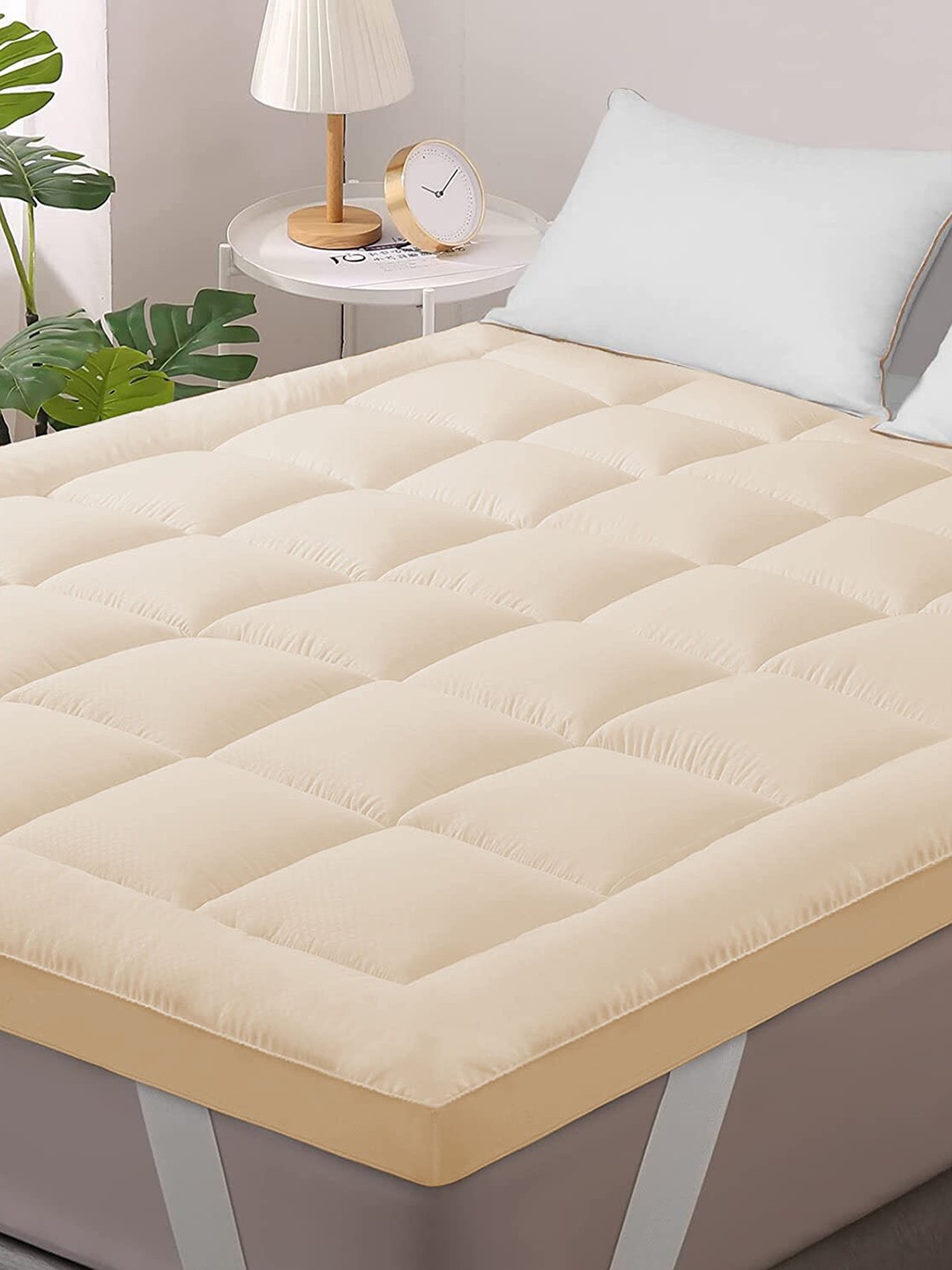 

Jaipur Linen Beige Quilted Breathable Mattress Protector